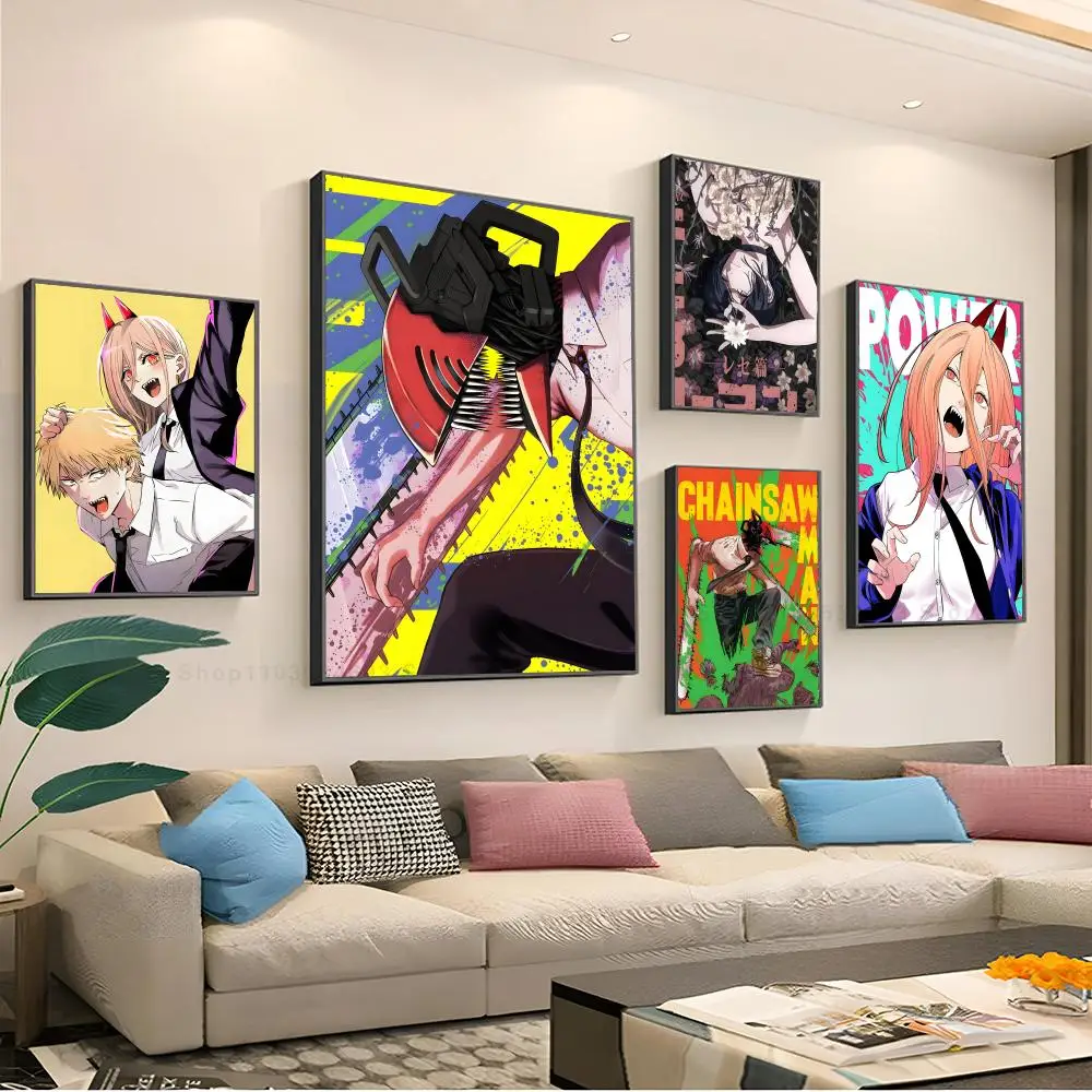 

Chainsaw Man Poster Paper Print Home Living Room Bedroom Entrance Bar Restaurant Cafe Art Painting Decoration
