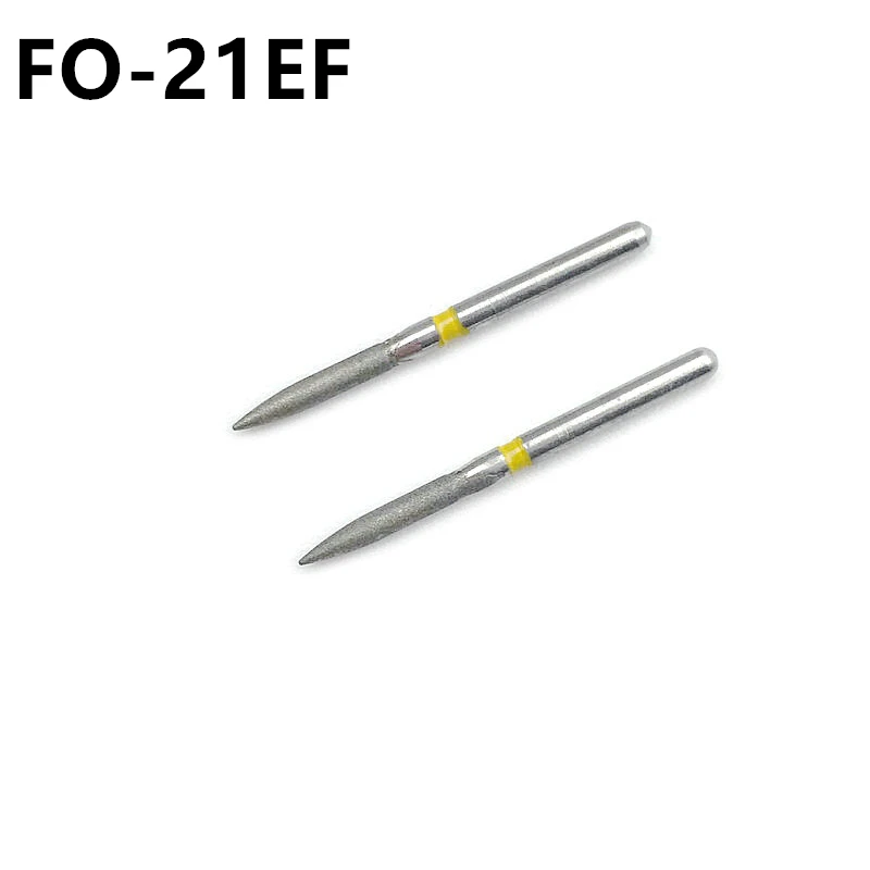 

10pcs/Kit Dental Lab Diamond Burs Drill Flame Ogival End Type Dia-burs for High Speed Handpiecess Medium FG 1.6mm FO-21EF