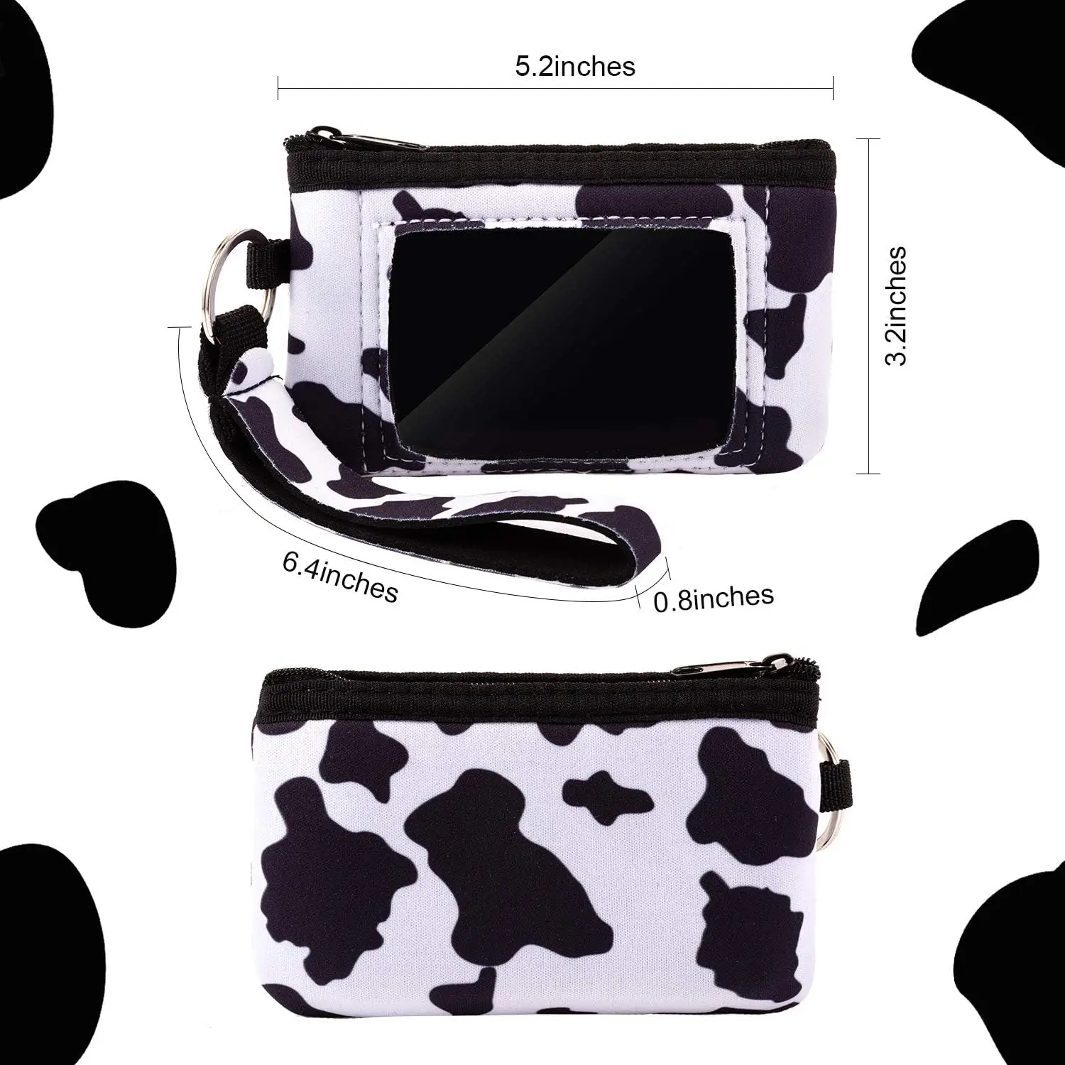 4-Piece Sunflower Neoprene Wristlet Set