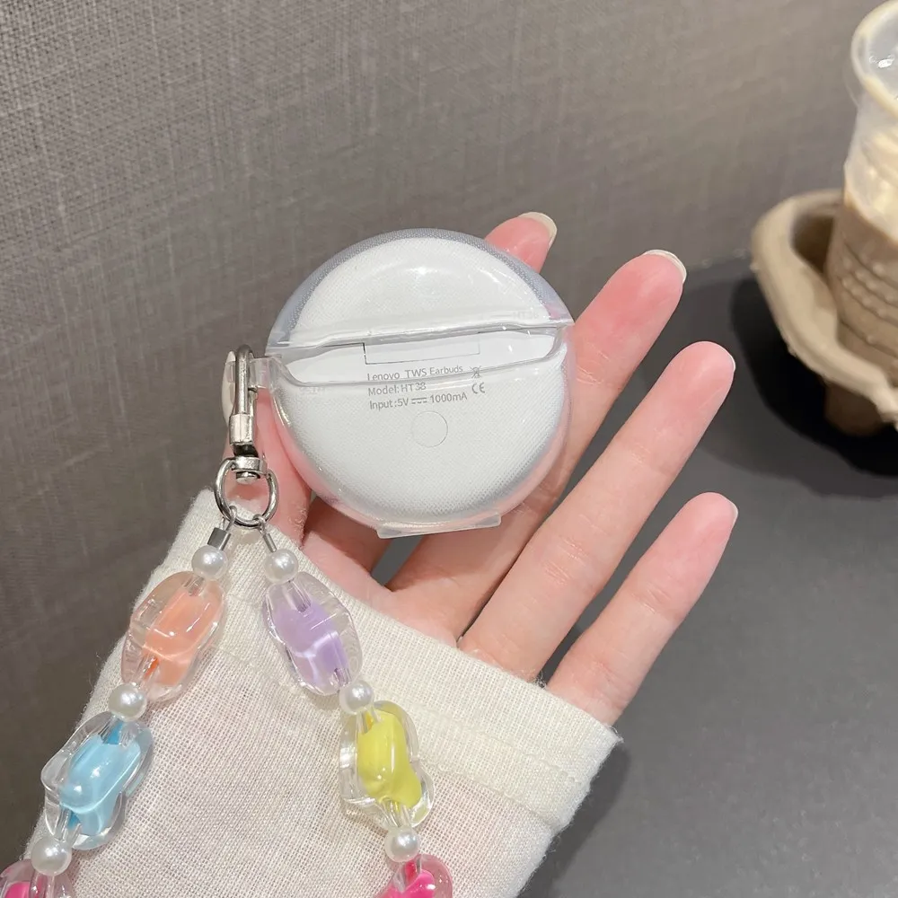 Charming 3D Heart Silicone Earphone Case with Keychain