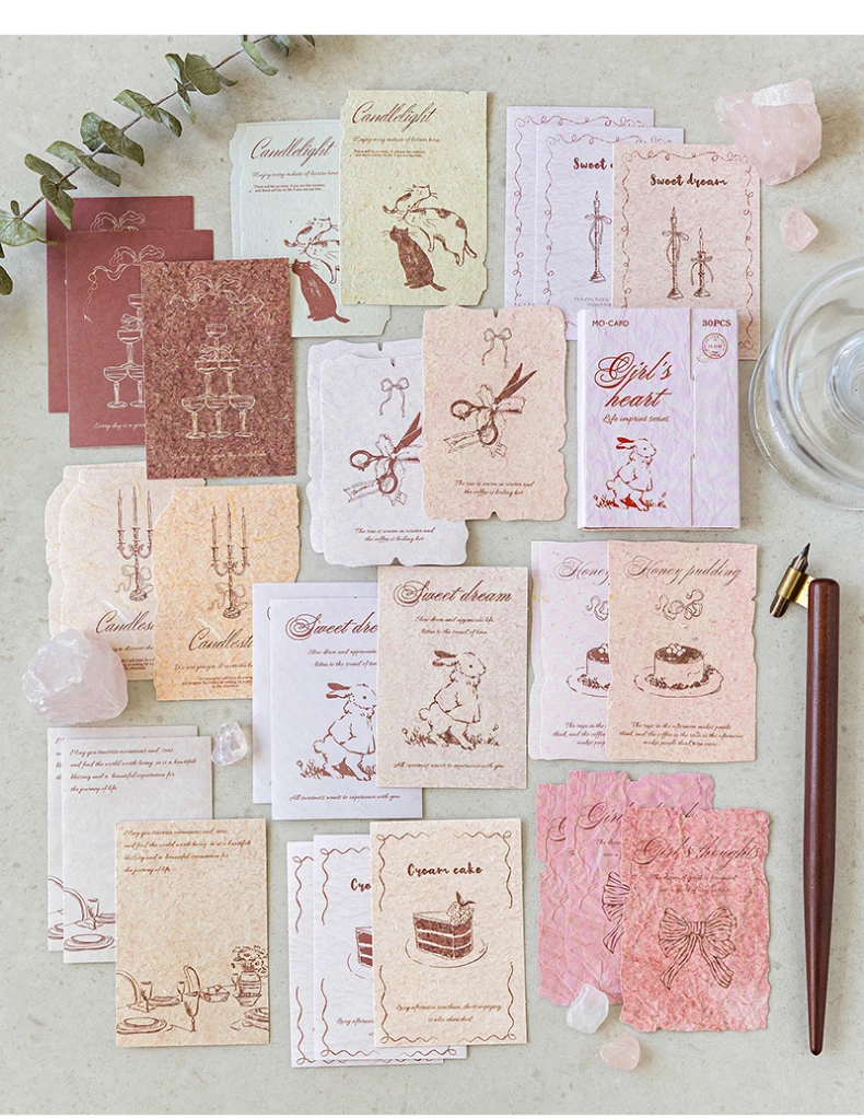 Mr.Paper 6 Packungen Vintage Literarische Scrapbook-Papierblöcke, Life Imprint Serie Dekoratives Journaling-Papier für DIY-Bastelarbeiten & Kartenherstellung – Detail 13