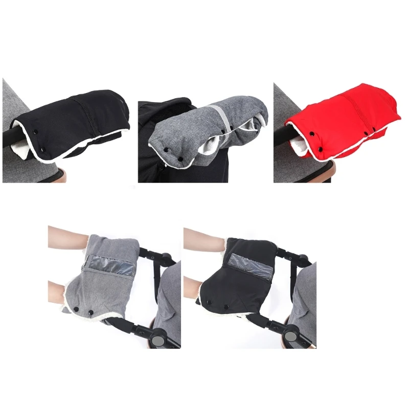 

57EE Stroller Gloves Convenient Gloves Snug Hand Warmers Durable for All Weather Use