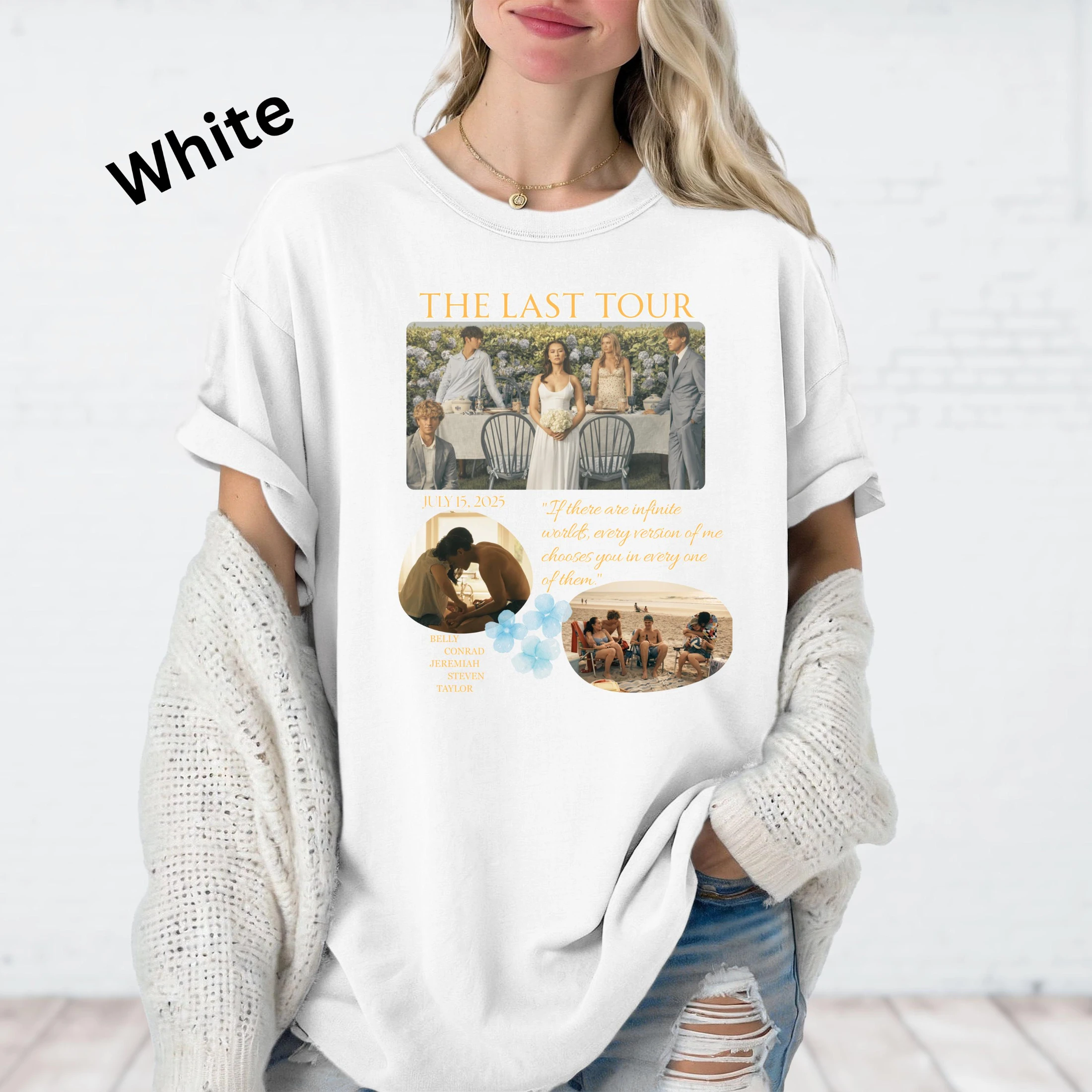 Summer Tour Season 3 | The Summer When I Became Beautiful - Fun Printed Pattern T-shirt for Street Daily Wear