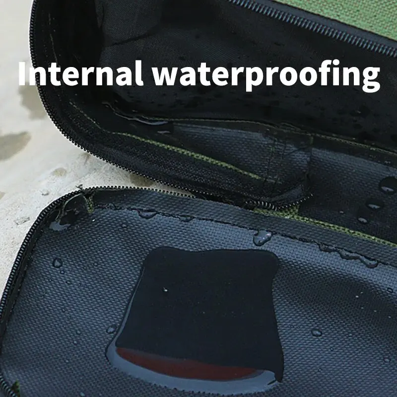 Fishing Rod Bag 120cm 2/3 Layer Oxford Cloth Waterproof Zipped Storage Case