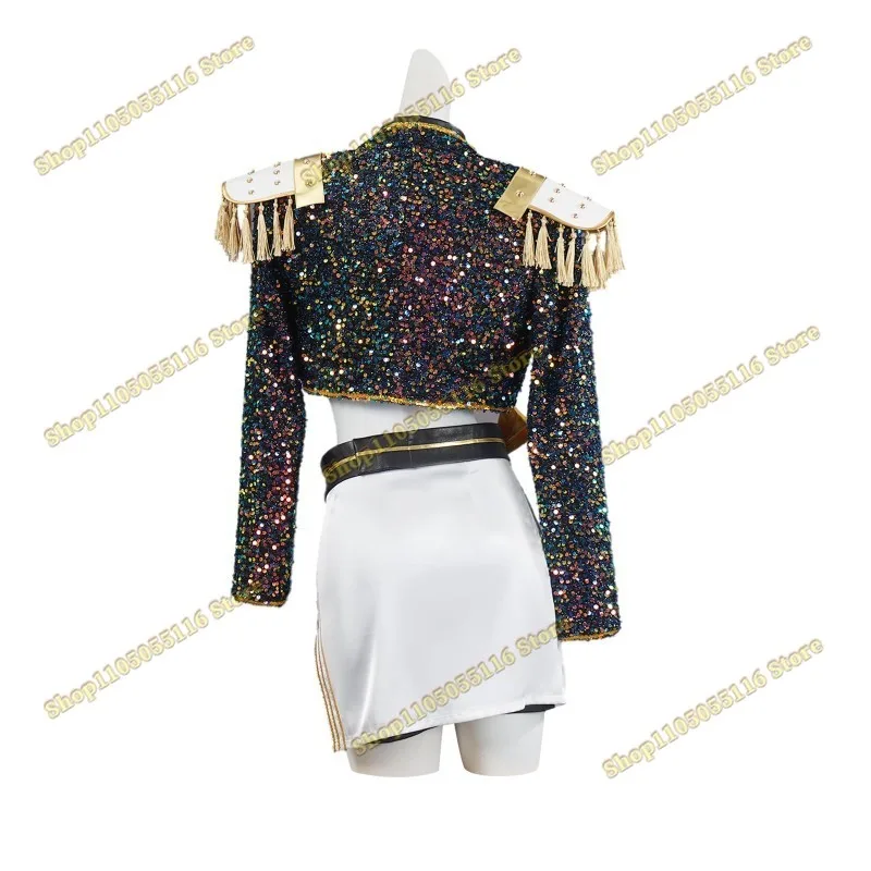 2025 Halloween KPop Zoey Cosplay Costume Perruque Femmes Filles Halloween Carnaval Bande Dessinée-con Fête Tenues De Jeu De Rôle