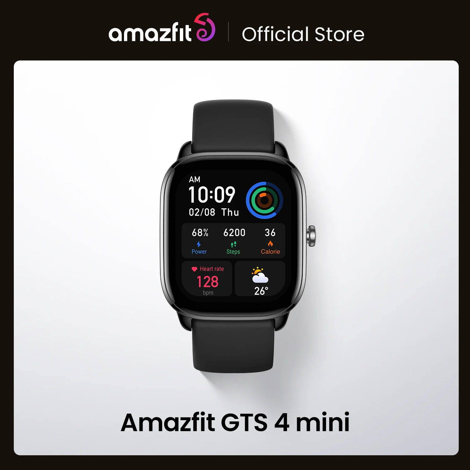  New Amazfit GTS 4 Mini Smartwatch With Alexa Built-in 24H Heart Rate 120 Sports Modes Smart Watch Zepp App 