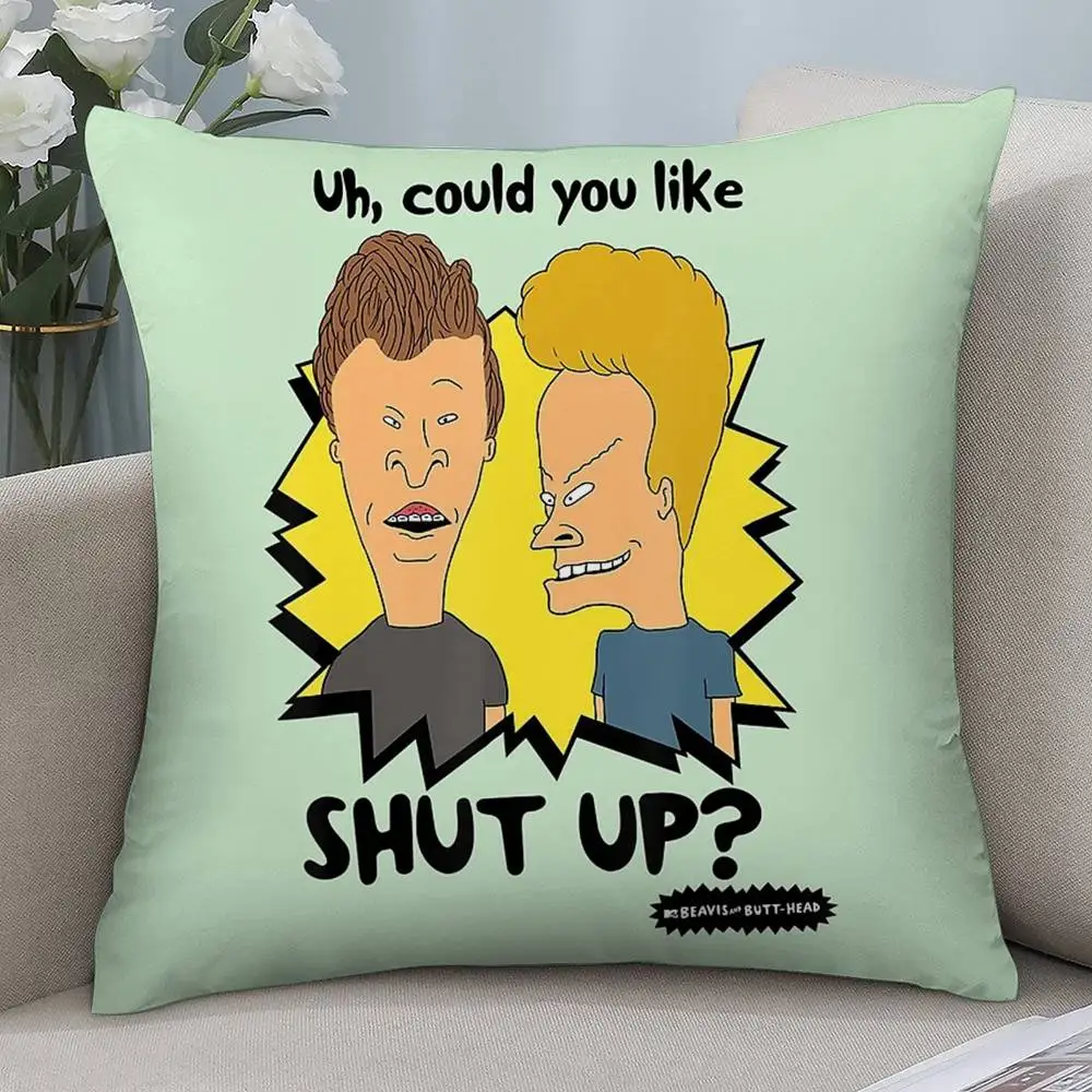 Funny B-Beavis and BUTT-HEAD Pillow Case image 11