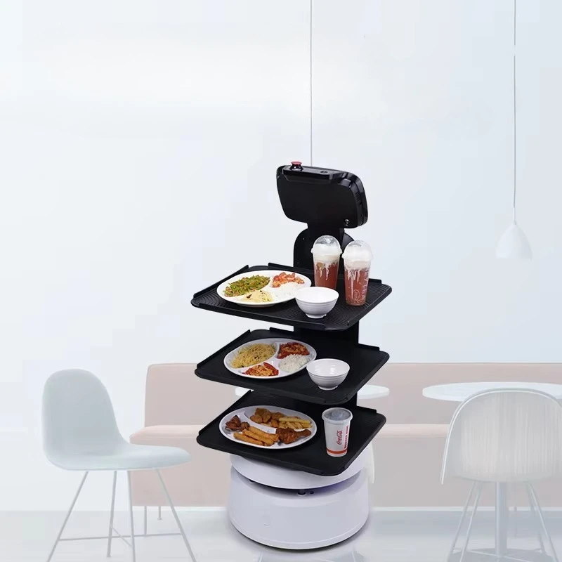 Robot di Servizio Intelligente Personalizzato per Ristoranti, Macchina Automatica per la Consegna di Cibo per Hotel, Catering, Mense e Uso Commerciale - immagine 3