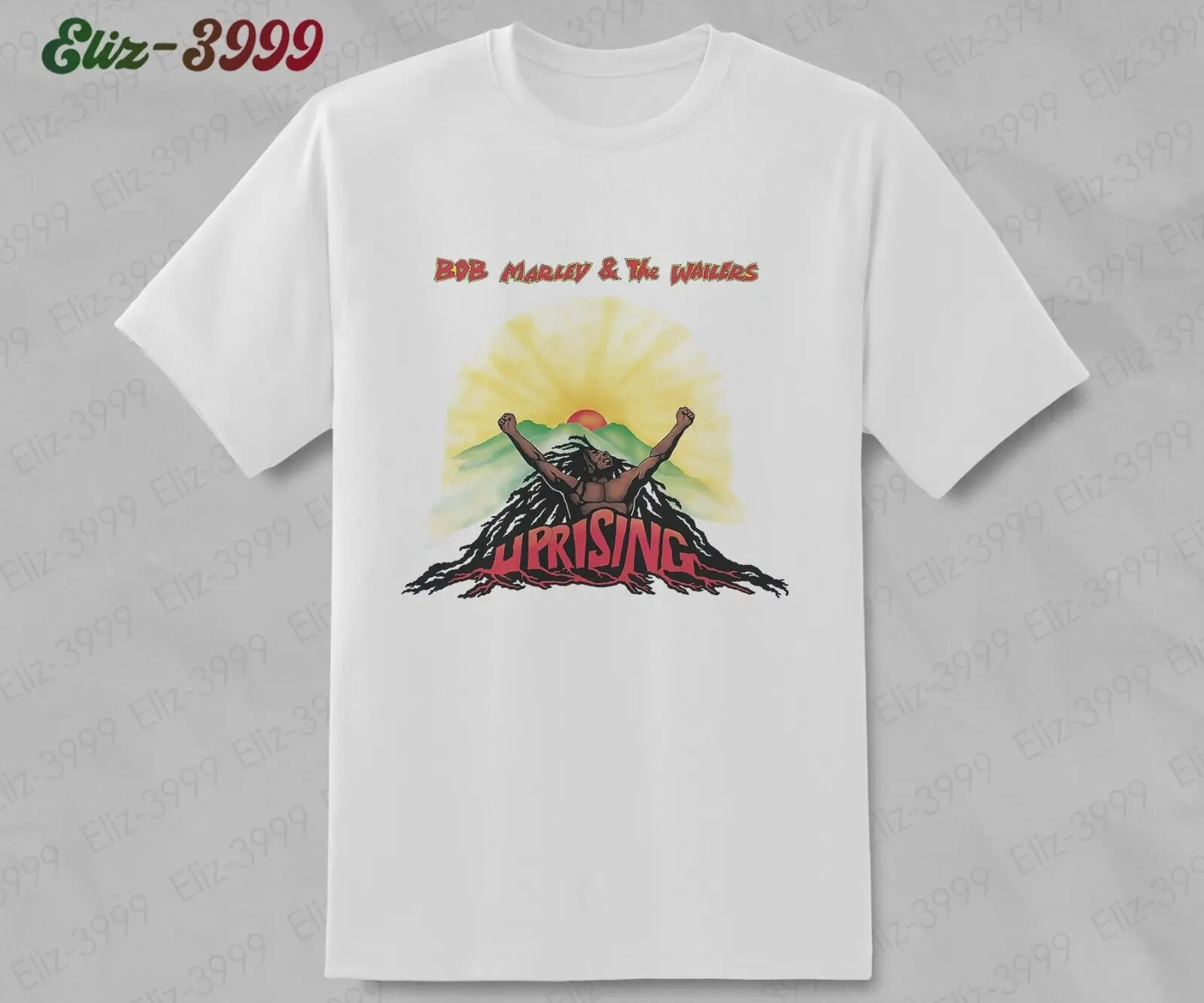 Rastafarian Redemption Song Inversion Album Di Bob Marley E The Wailer Band Tee Maniche Lunghe