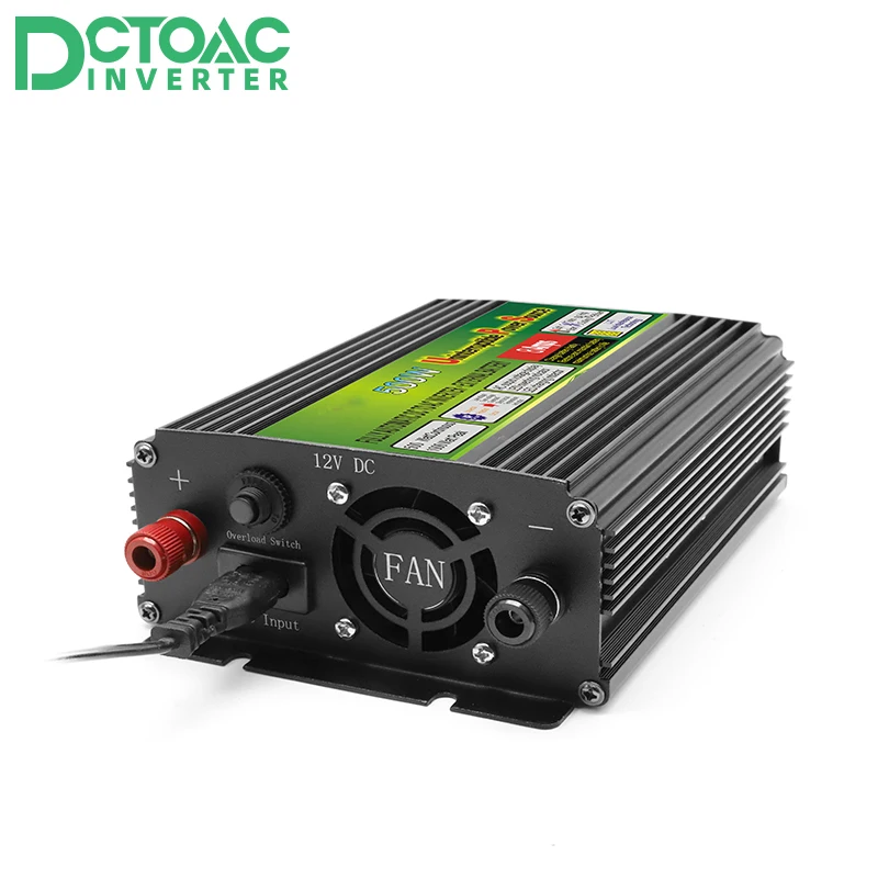 

500W Off Grid Inverter with Charger, MAX 1000W UPS DC12V AC110V/220V Modified Sine Wave Power Inverter with Charge Function