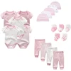 Unisex Baby Boy Girl Layette Sets Bodysuits Pants And Accessories 19 Packs Comfort Infant Outfit New Born Essentials 1