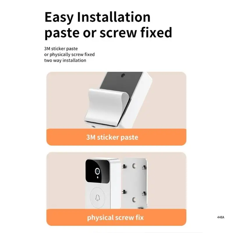 차임 PIR 동작 감지 비디오 초인종을 갖춘 무선 초인종 카메라