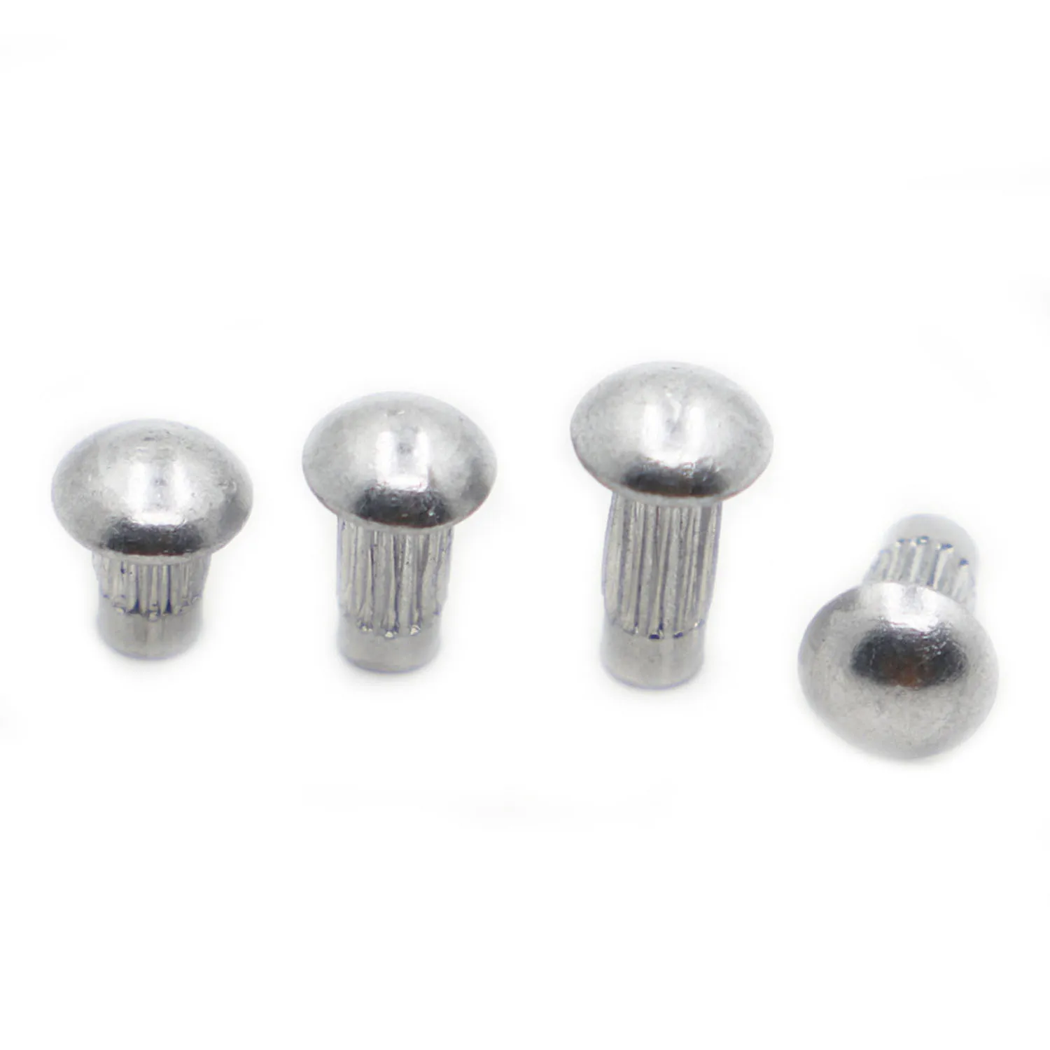 50/100pcs GB827 M2 M2.5 M3 M4 Aluminum Round Button Head Knurled Shank Solid Rivet for Label Name Plate rivets and fasteners rivets and screws