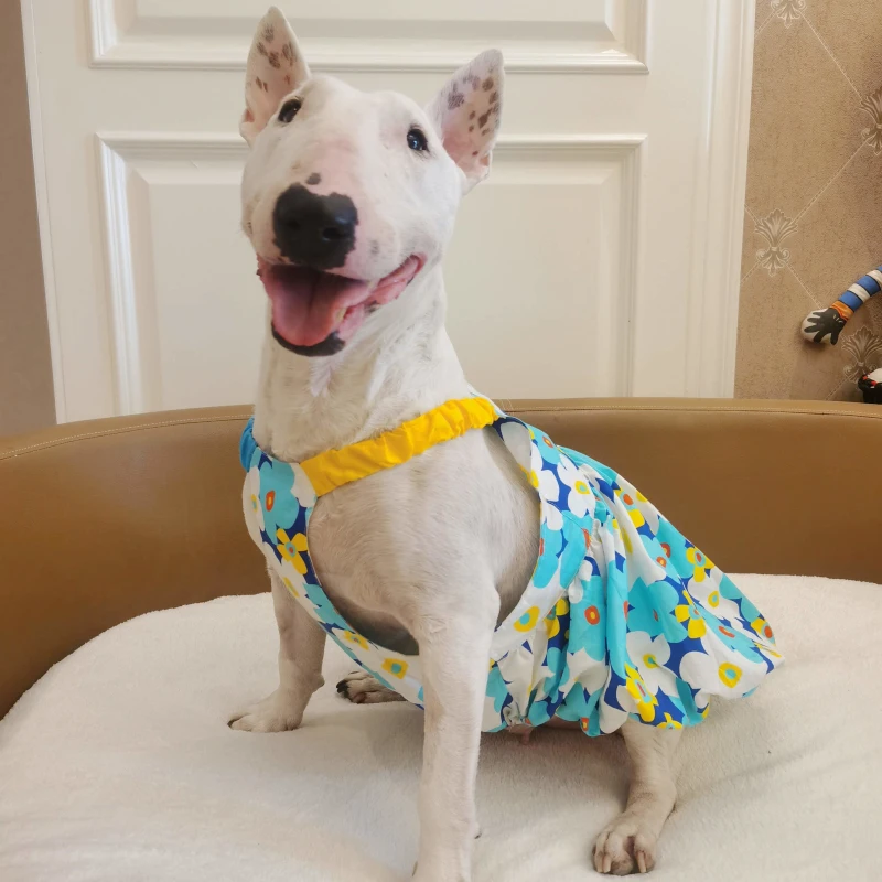 Large Pet Dress Summer Big Dog Clothes Skirt Welsh Shiba Inu