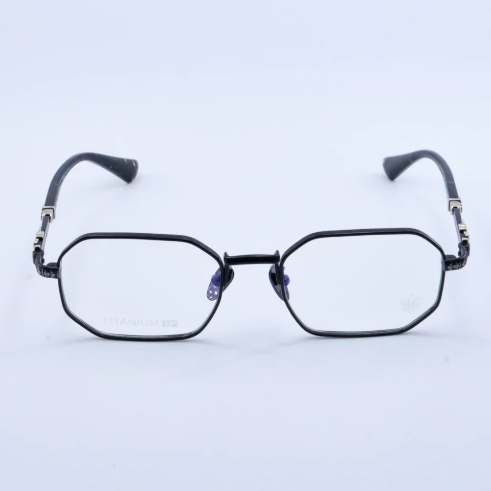 2025Luxury Business Beliebte männer Titan Rahmen Gläser Platz Retro Design frauen Myopie Lesen Optische Brillen – Detail 4