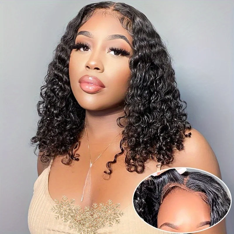 13x4 HD Lace Front Wigs Curly Wave Human Hair Wig Deep Curly 13x6 Lace Frontal Wigs Ready To Wear Wigs for Woman On Sale 2