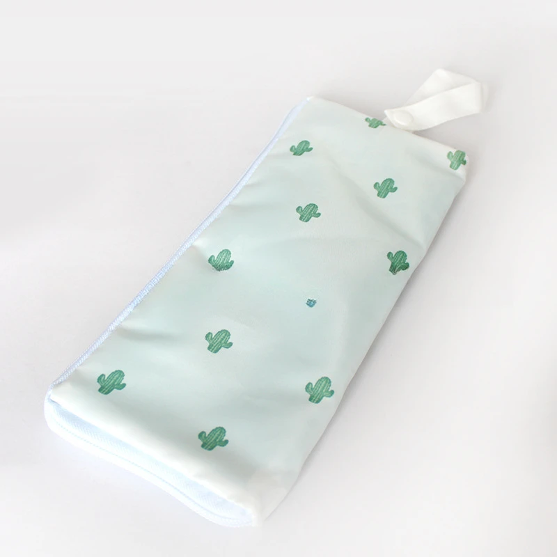 Japanese Waterproof Umbrella Stripe Cover Absorbent Towel Cloth Printed Umbrella Bag Portable Folding Storage Cover