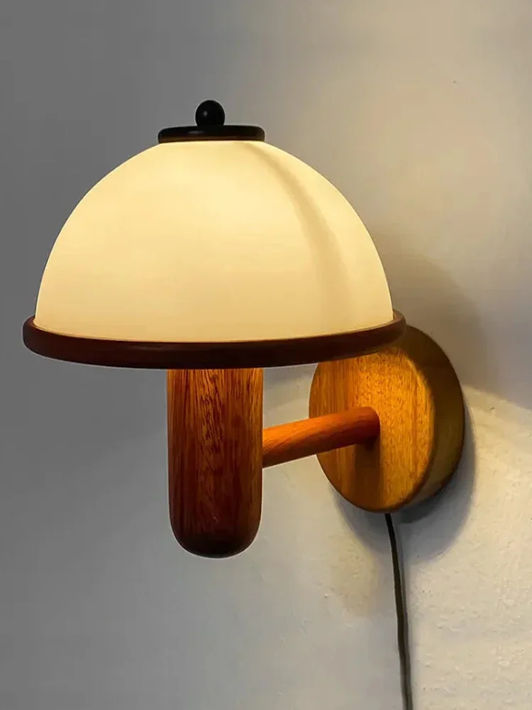 Nordic Retro Mushroom Wall Lamp