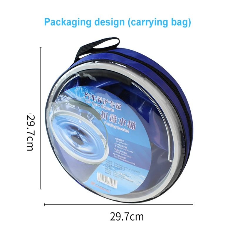 

Folding Bucket Foldable Pail Outdoor Travel Water Storage Bag Tourism Fishing Camping Mop Buckets Car Washing Supplies Dropshipp