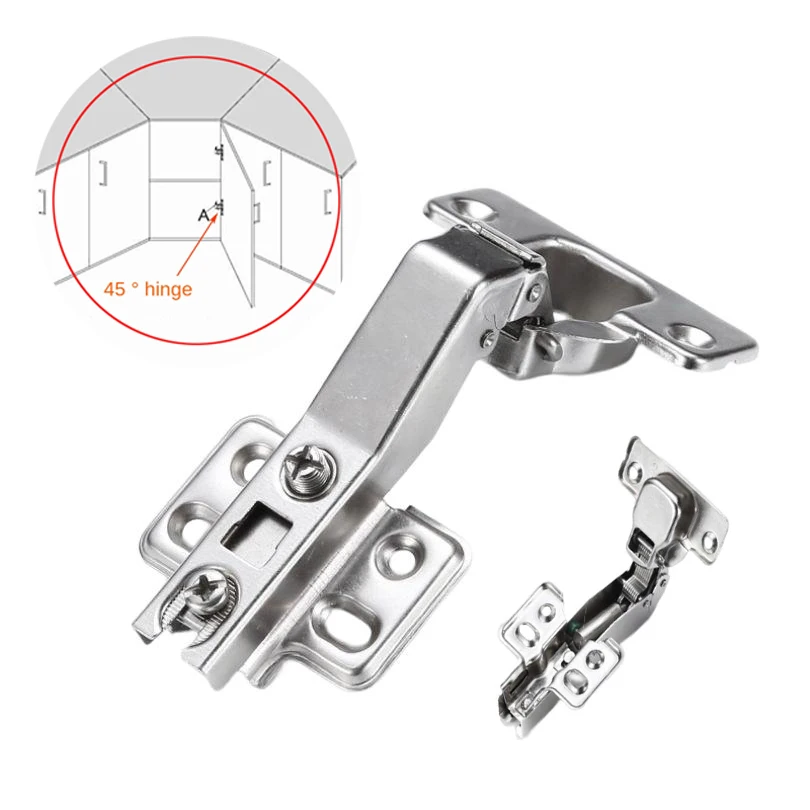 Cabinet Door Hinges 45/90 Degree with Hydraulic Damper cabinet door hinges furniture hinge cabinet hinges