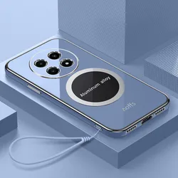 Custodia per telefono in silicone antishock migliorata con attrazione magnetica in placcatura