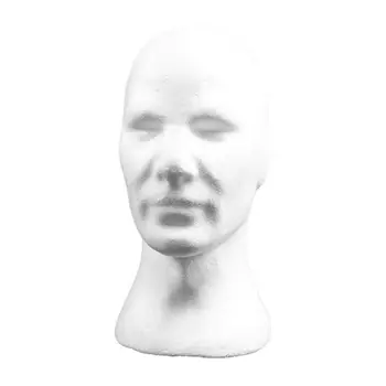 Testa di manichino maschile Puntelli fai-da-te Copricapo Display Stampo Testa in schiuma Modello Porta cappello