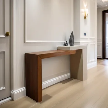 Tavoli consolle semplici Wabi Sabi Soggiorno stretto rustico Consolle uniche Estetica premium Mueble Salón Mobili per la casa