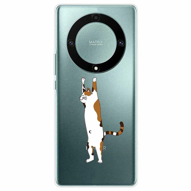 Transparent Cute Soft Silicone TPU Phone Case for Honor Magic 6 Lite 5G - Clear Protective Cover