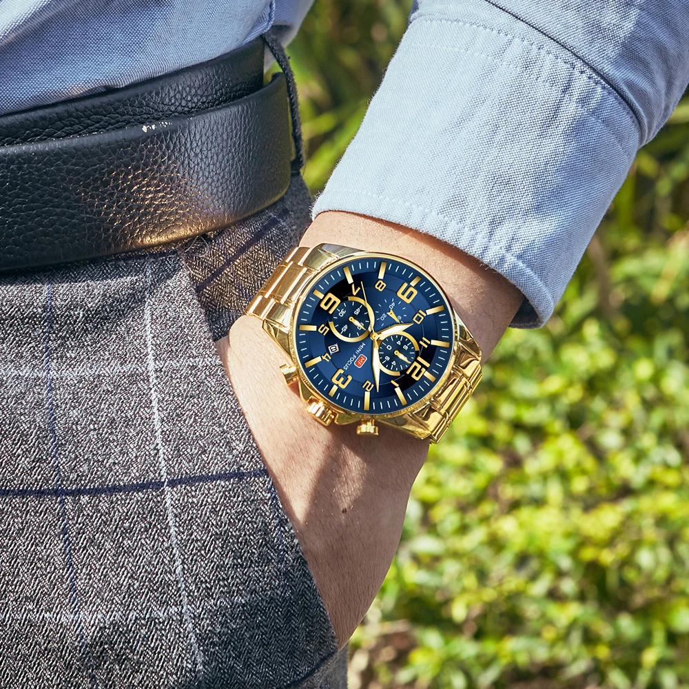 MINI FOCUS Quartz Watch for Men Waterproof_voghion.com