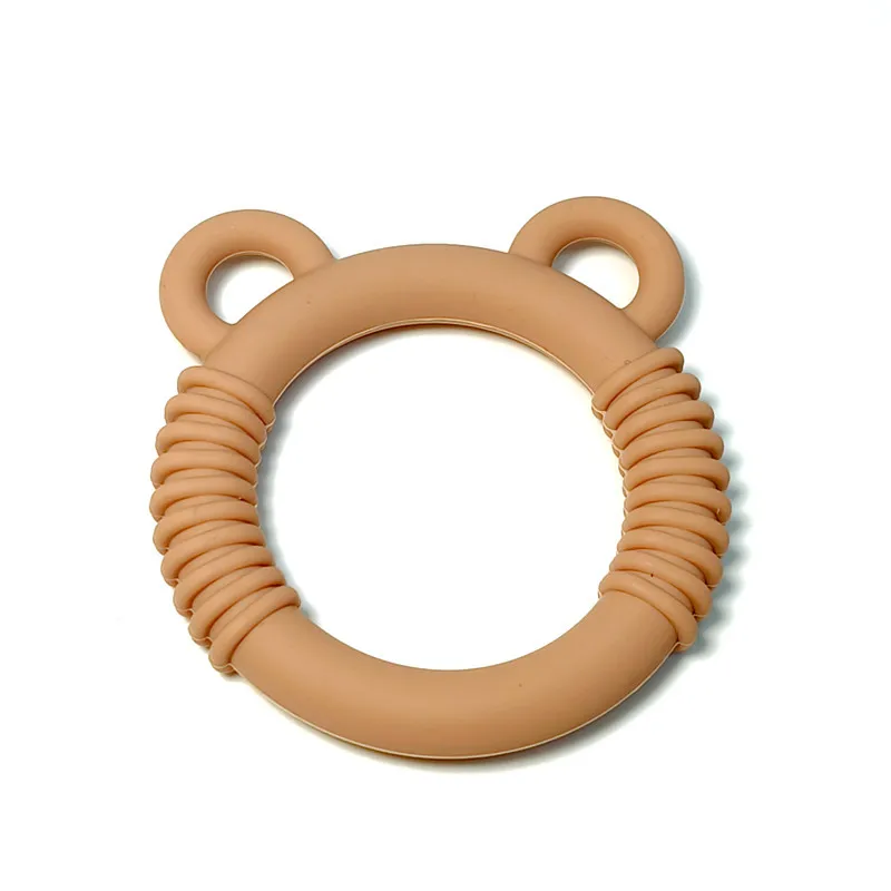 1/9pcs Baby hand holding teethers baby anti eating hand soothing toys cartoon bear silicone teethers