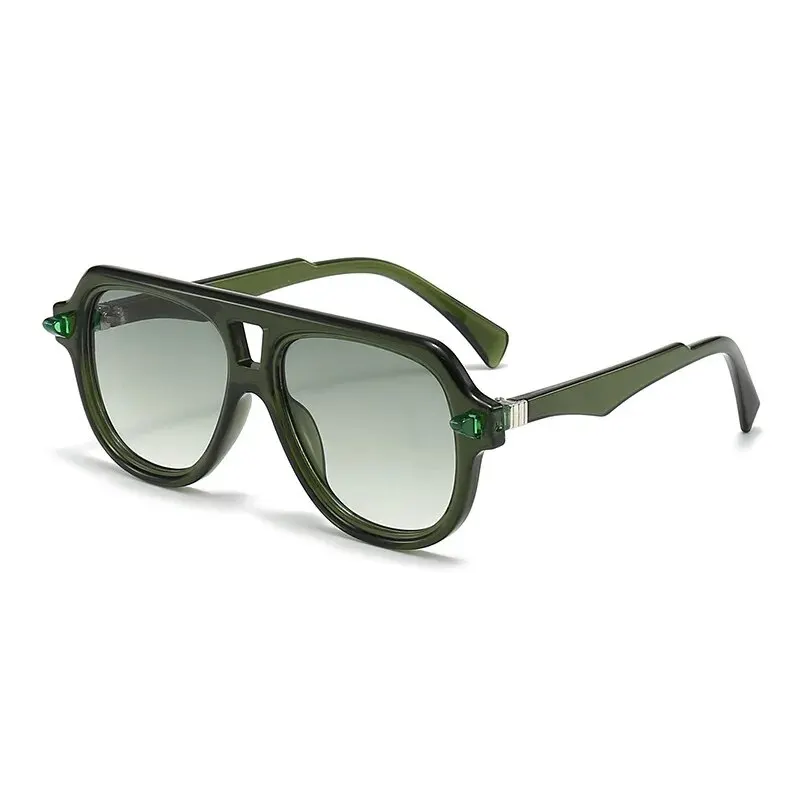 Neue Doppels trahl Persönlichkeit Sonnenbrille Trend großen Rahmen europäischen und amerikanischen Mode Sonnenschutz Brille