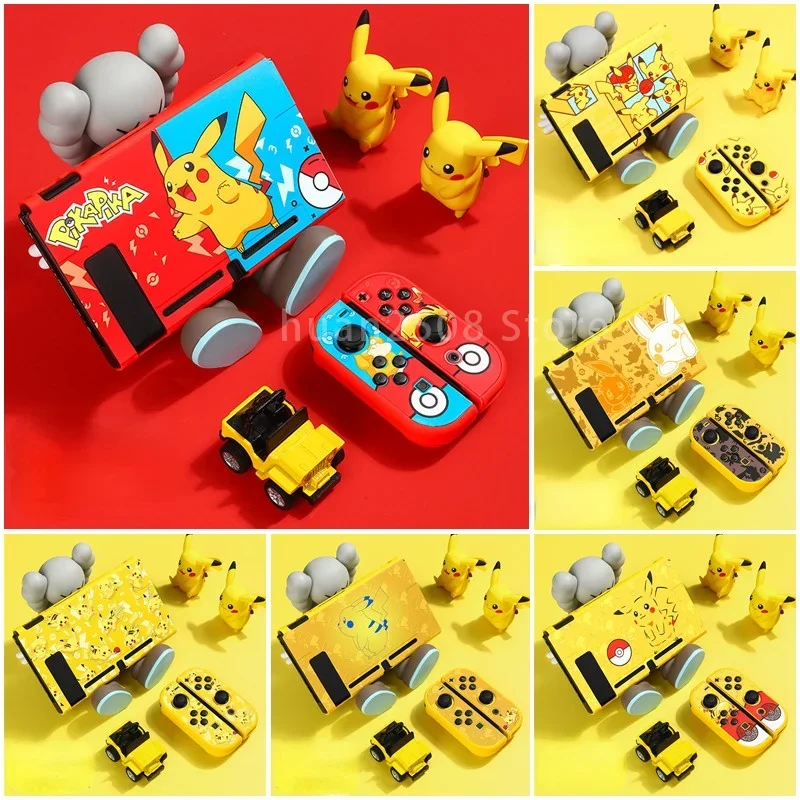 Anime Pokemon Pikachu Per Nintendo Switch Custodia Protettiva Cover Rigida Console Joycon Shell Per Nintendo Switch Accessori Skin