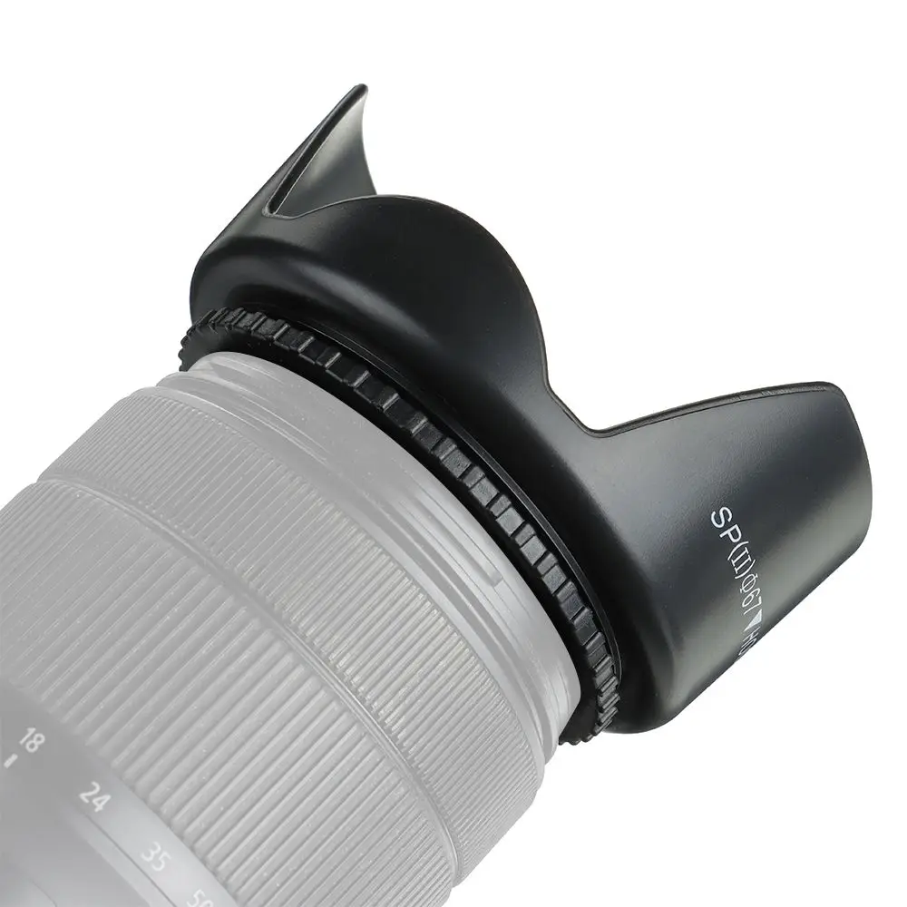 Screwed Sunshade Lens Hood for Nikon Canon Sony Fuji Olympus DSLR Camera 49mm 52mm 55mm 58mm 62mm 67mm 72mm 77mm 82mm sunshade lens hood
