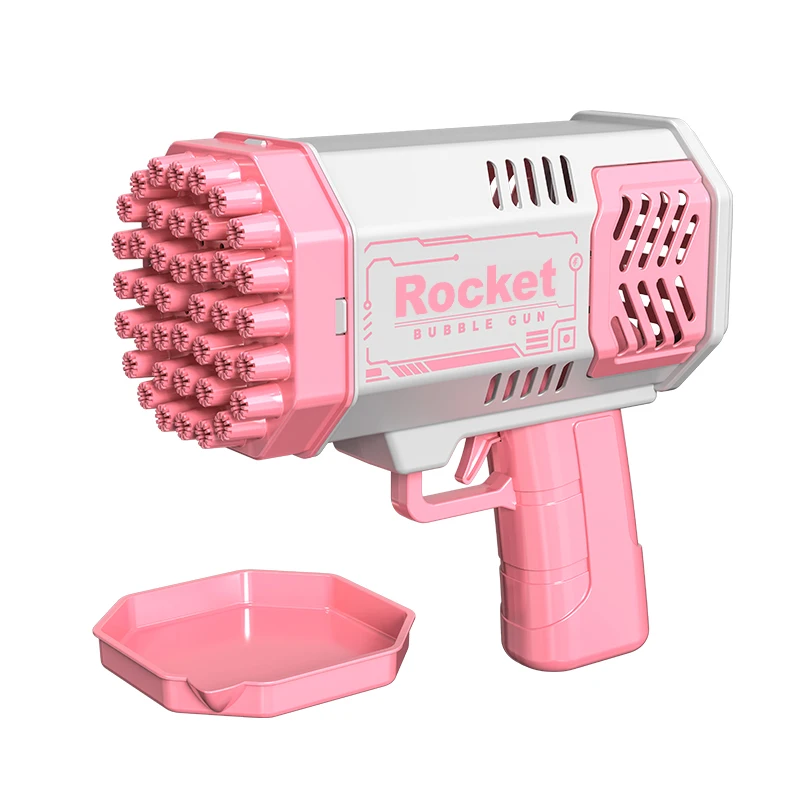Bubble Machine 40 Hole Handheld Fully Automatic Space Light Electric CHILDREN'S Toys without Battery without Bubble Water
