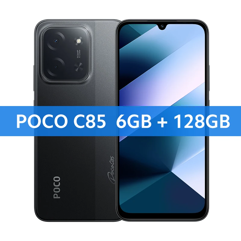 POCO C85 ブルー 6GB RAM 128GB ROM Xiaomi Poco C85 4G 128GB 6GB RAM GSM Unlocked International
