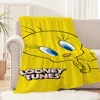 Cartoon Bird Cute T-Tweety Blanket Plush Nap Sofa rug for Living Room Warm Office Bedroom Birthday Home Travel Kid Gifts 6