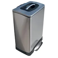 Essentials Trash Krusher Manual Trash Compactor, 40 L, Stainless Steel 1