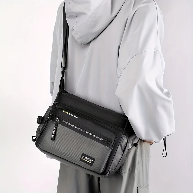 Multifunctional Crossbody Bags for Men, Nylon Waterproof Shoulder Bag, Luxury Design, 2025 - 5