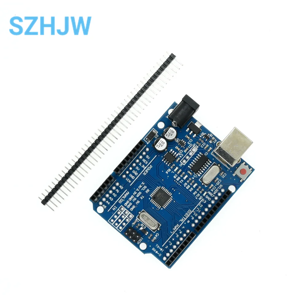 Макетная плата ATmega328P CH340 CH340G для Arduino UNO R3 с прямым контактным разъемом