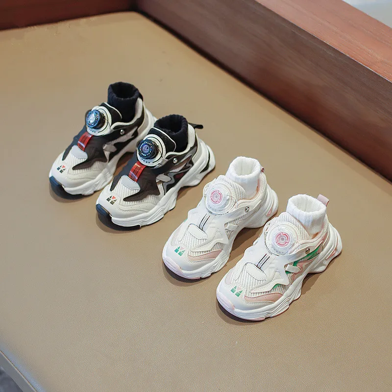 

2023 New Leisure Children Sports Shoes Kids Running Shoes Fashion Sneakers Single Casual Shoes