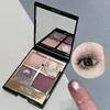 Four-color Eyeshadow Palette Sparkling Pink Brown Earth Color Smoked Eye Shadow Palette Matte Glitter Eyeshadow Shiny Eye Makeup 3