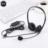3.5mm Computer Laptop Headphone with Noise Cancelling Microphone Chatting Network Teaching Video Conferencing USB Wired Headsets 2