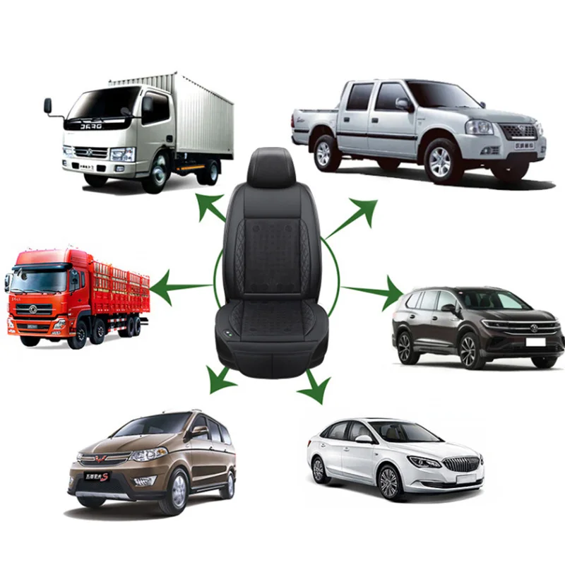 Cuscino Raffreddamento Per Auto - Con 5 Ventole E 3 Velocit&agrave;, Universale Per Seggiolini, Traspirante