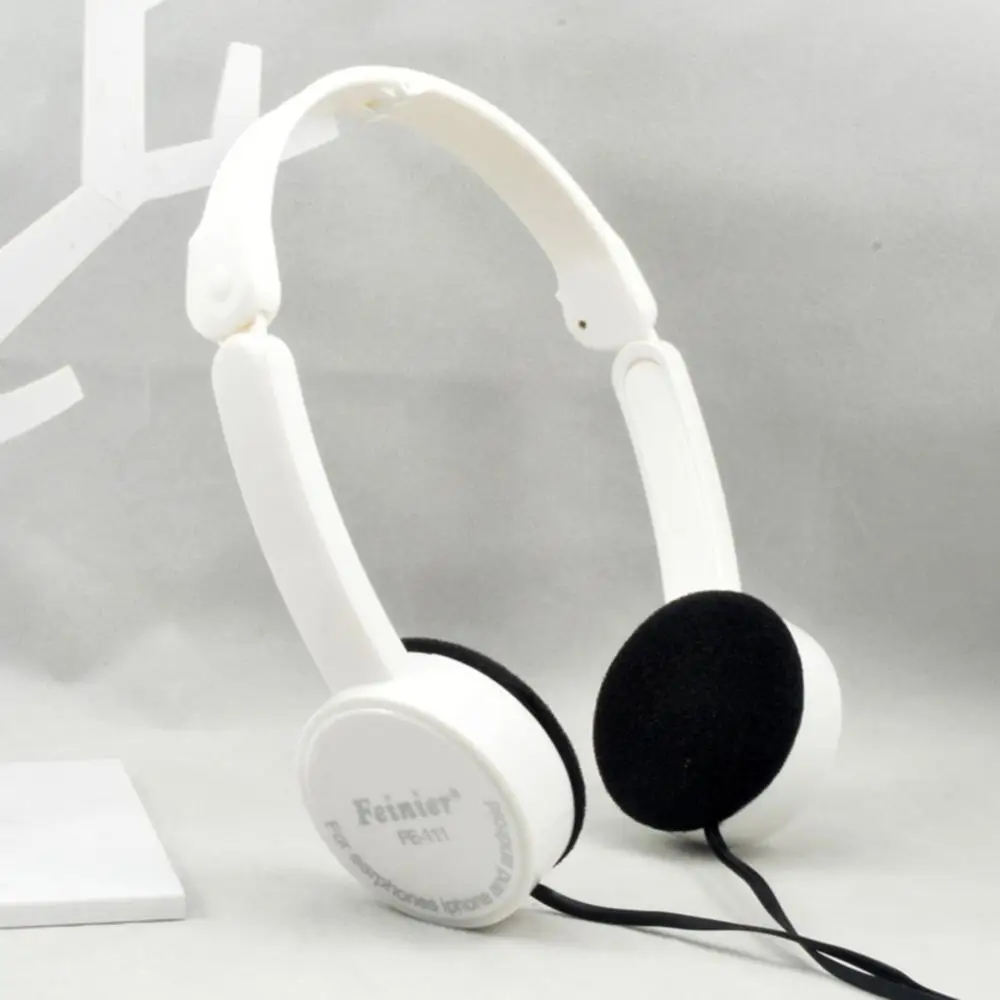 

Retractable Foldable Over-ear Headphone Headset With Mic Stereo Bass For Kids Computer Accessories