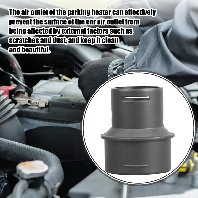 Heat Ducting Converter Adaptor Durable Parking Heater Adapter Tube Exhaust Pipe Connector Heating Performance Improving Parking