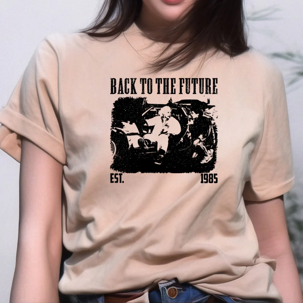 

Женская футболка с принтом «Назад в будущее»