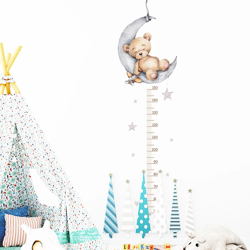 Animal Height Ruler Wall Stickers 14