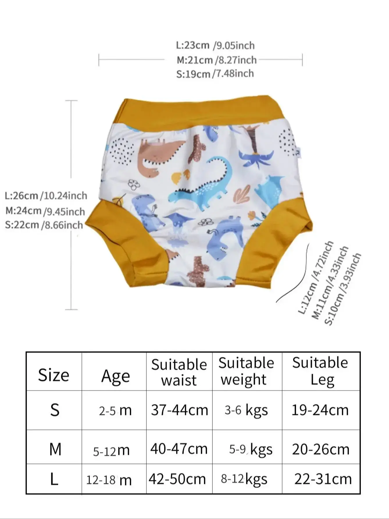Leakproof Swimming Diaper Newborn Baby High Waist Washable Sunproof Baby Swimwear Cloth Nappys waterproof diapers cloth diapers swim diaper