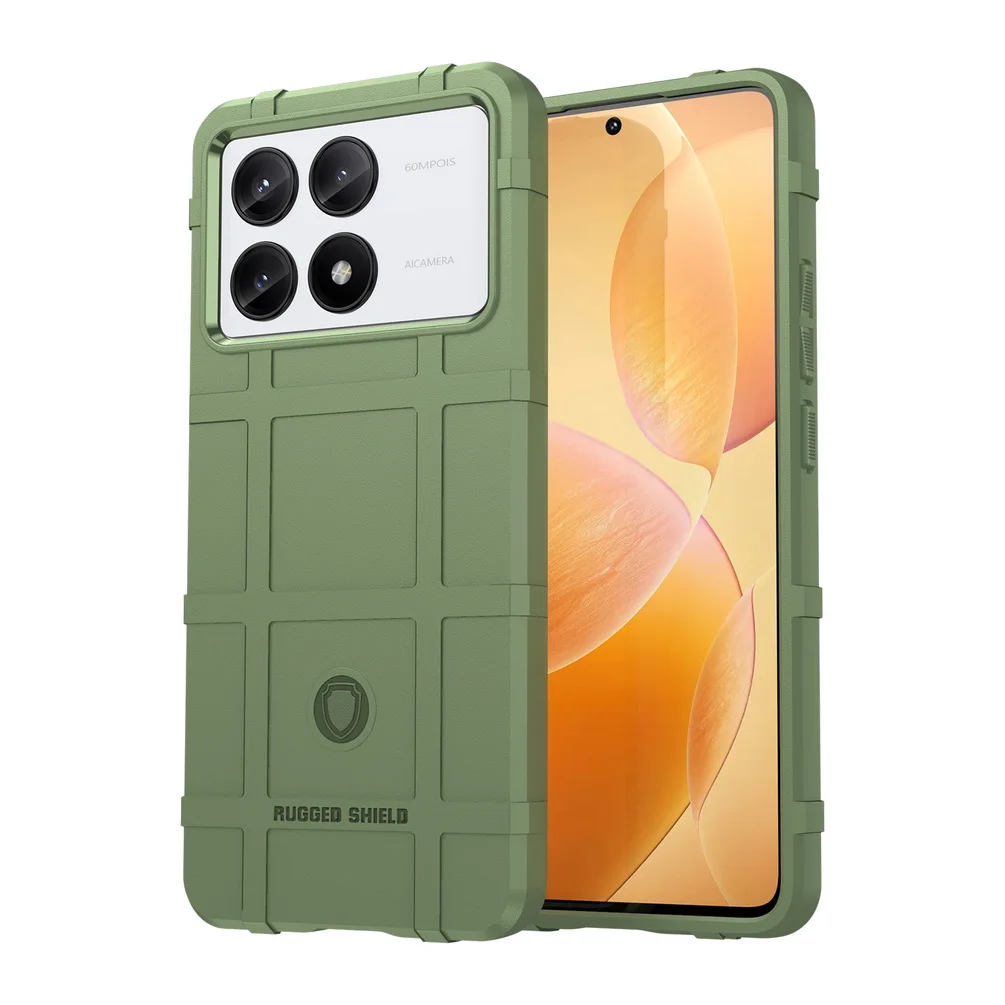 Rugged Shield Rubber Protective Case Cover