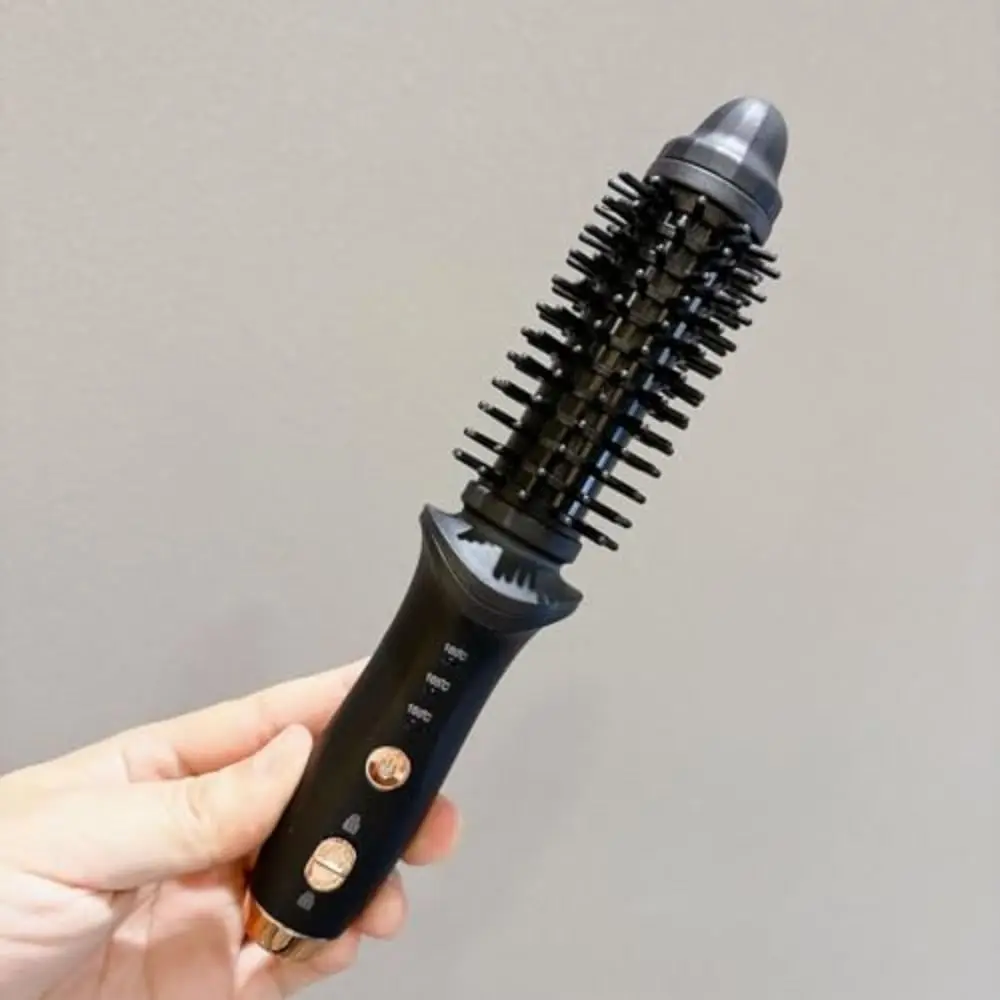 Portable Cordless Curling Iron Anti-Scald Automatic Hair Straightener 3 Temp Settings Rechargeable Hair Brush for Travel